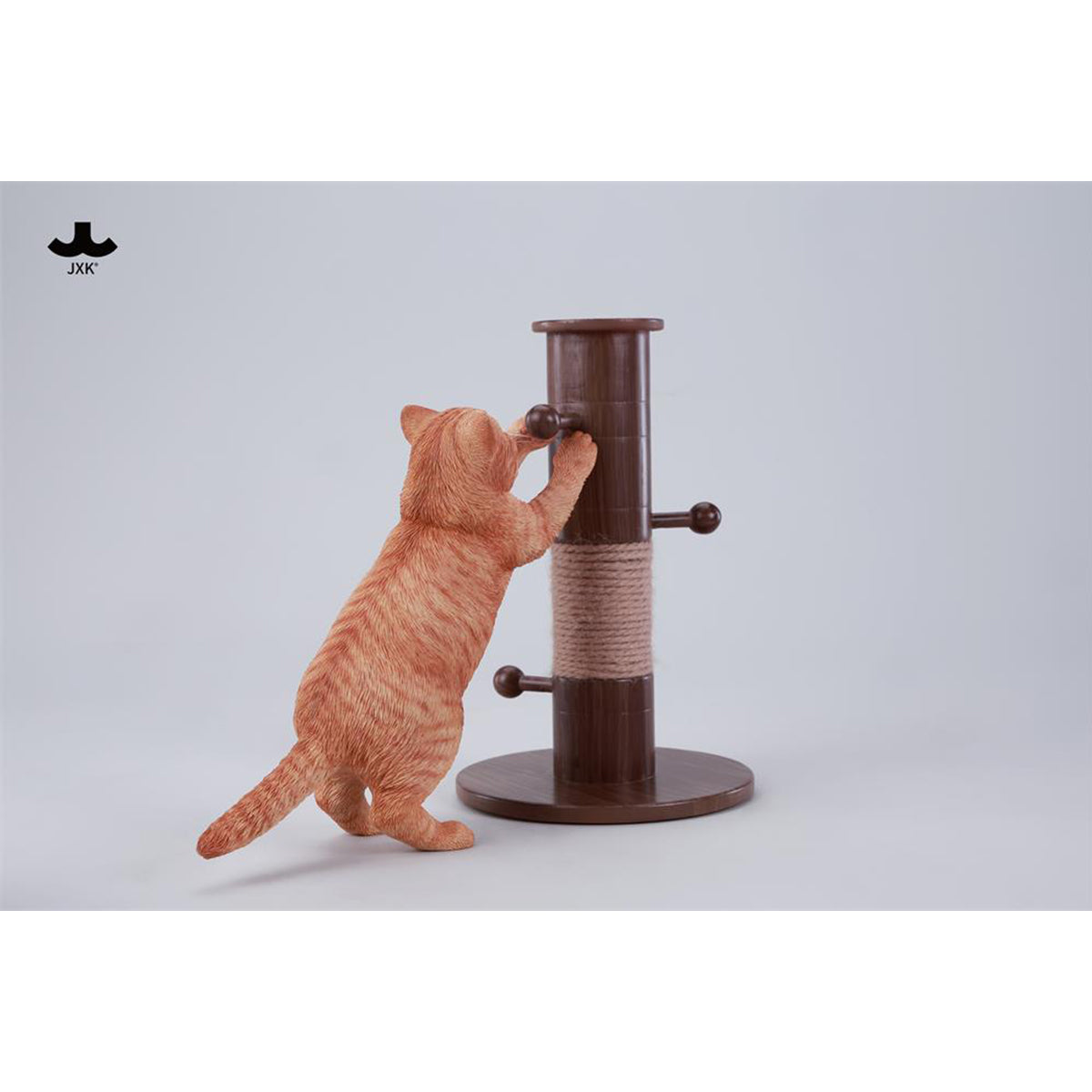 JXK Kung Fu Cat Static Expertly Hand-Painted Lifelike Animal Figurine