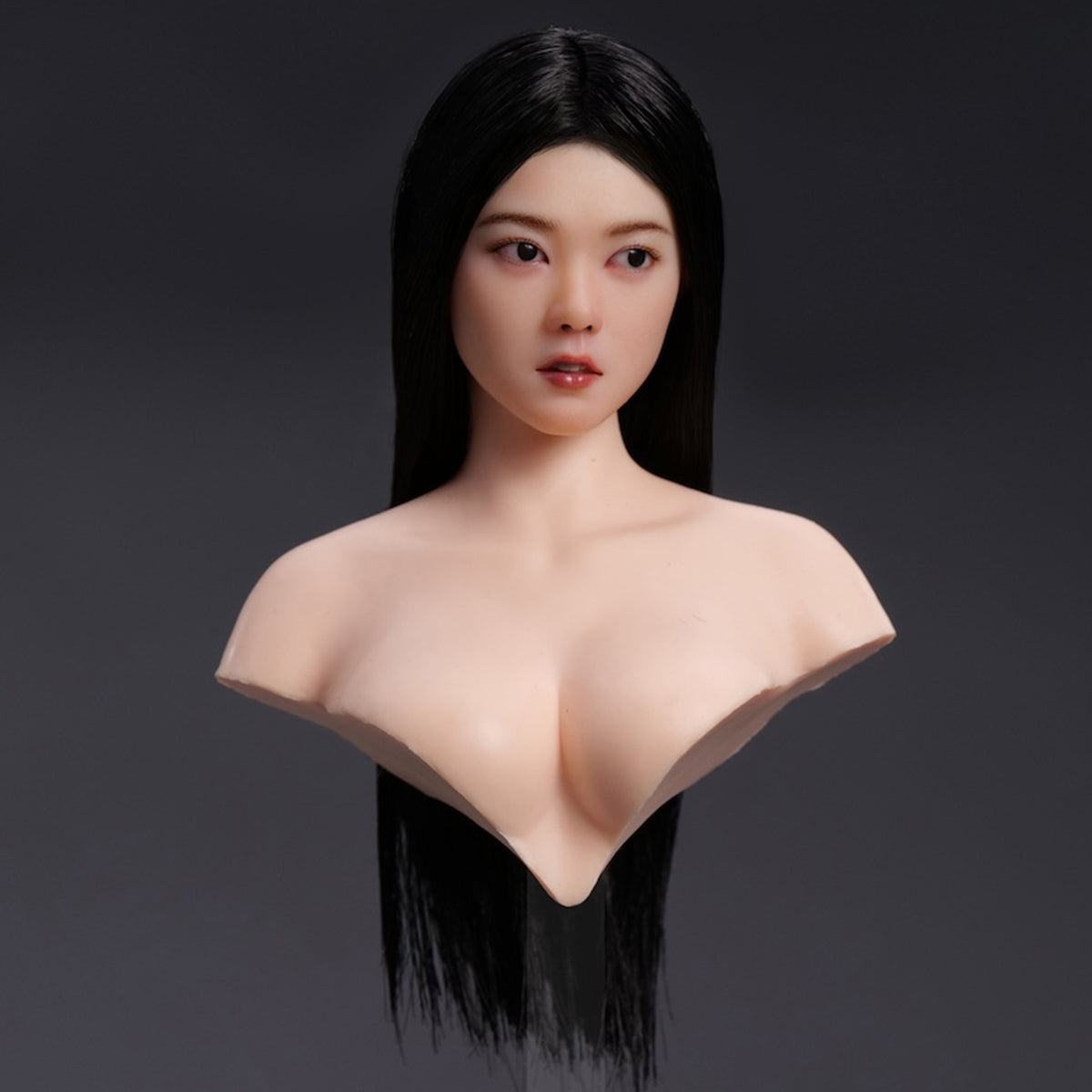 YMTOYS, Movable Eyes Asian Female Head Sculpt Wheat, For 12 Inches Figure