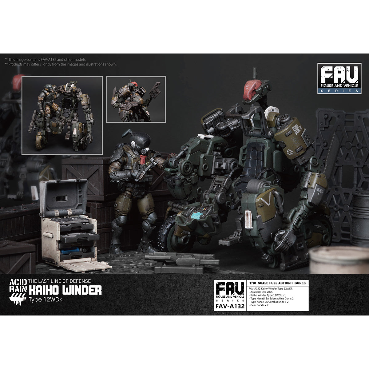 TOY ALLIANCE Acid Rain World 1/18 Scale FAV-A132 Kaiho Winder Type 12WDk Action Figures