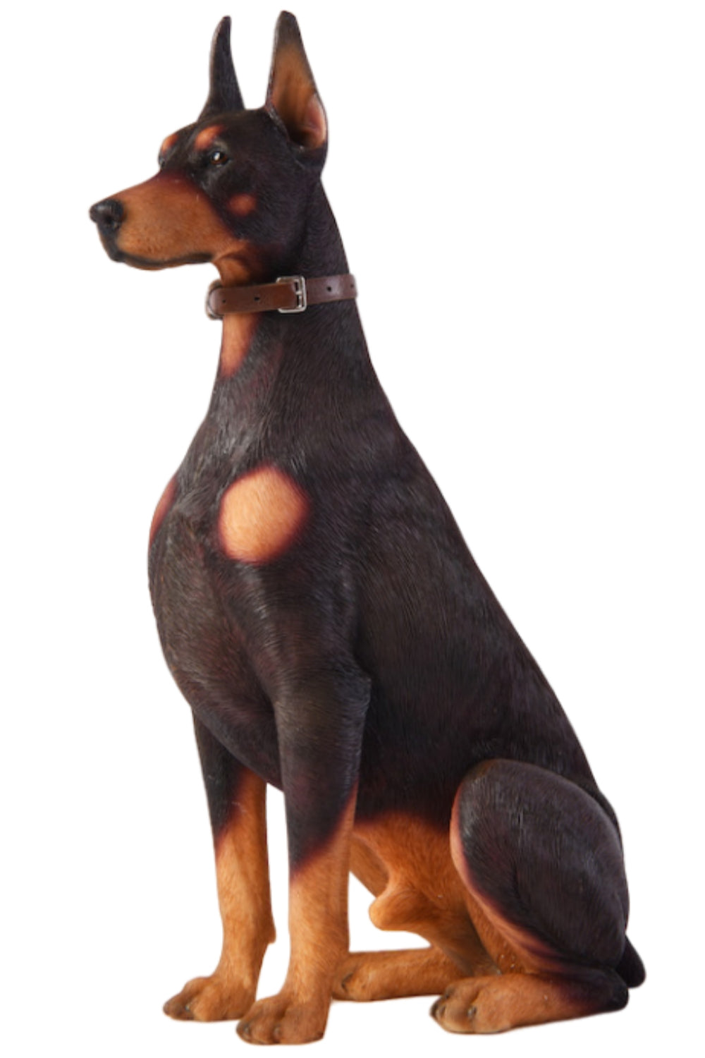 Figura de perro coleccionable JXK: Doberman Pinscher, pintada a mano por expertos, realista, de resina segura, miniatura a escala 1:6.
