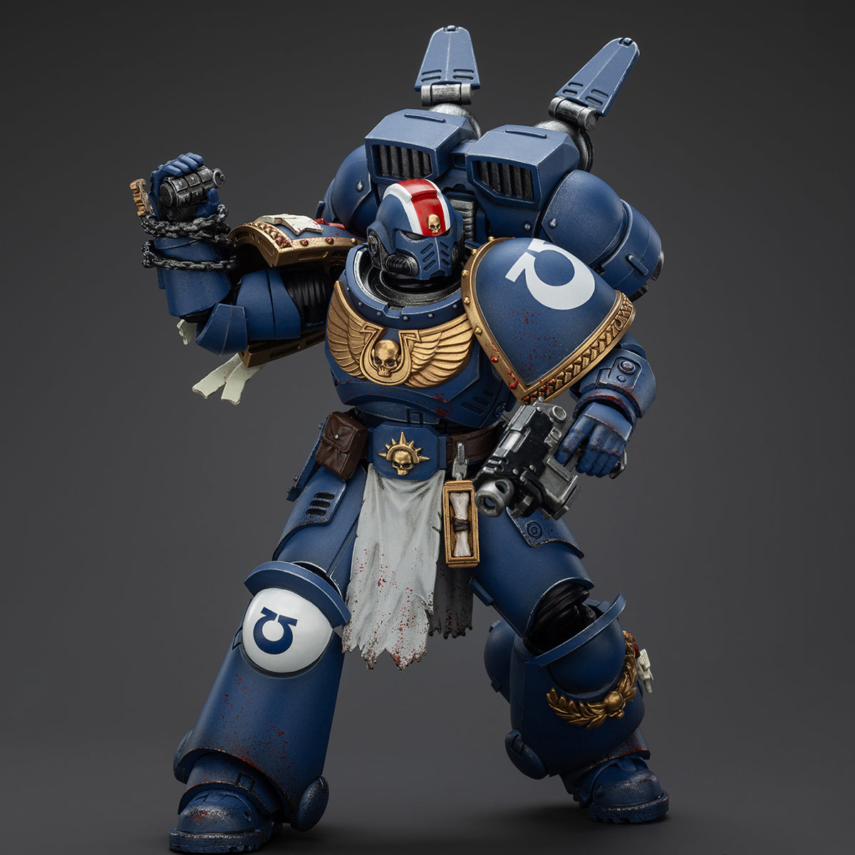 JOYTOY Ultramarines Teniente Titus-Figuras de acción edición coleccionista