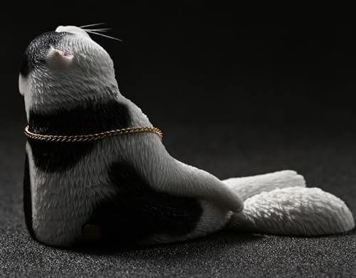 Figura de gato coleccionable JXK: Gato borracho, pintada a mano por expertos, realista, resina segura, miniatura a escala 1:6