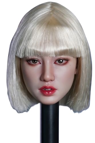 Super Duck 1:6 Scale Female Head Sculpt, Kpop Star Girl Head Sculpture for 12-inch Action Figures