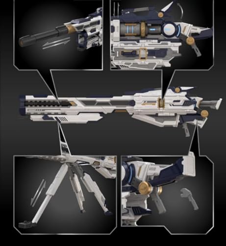 Kits de modelos de plástico QianQiuShang: Pistola electromagnética pesada RaiGun QQS-01 para figuras de acción coleccionables Sclae a escala 1/100