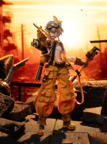 Hasuki Full Set : Pocket Art Series Mechanic Fiona, style anime, design à yeux mobiles, figurine d'action