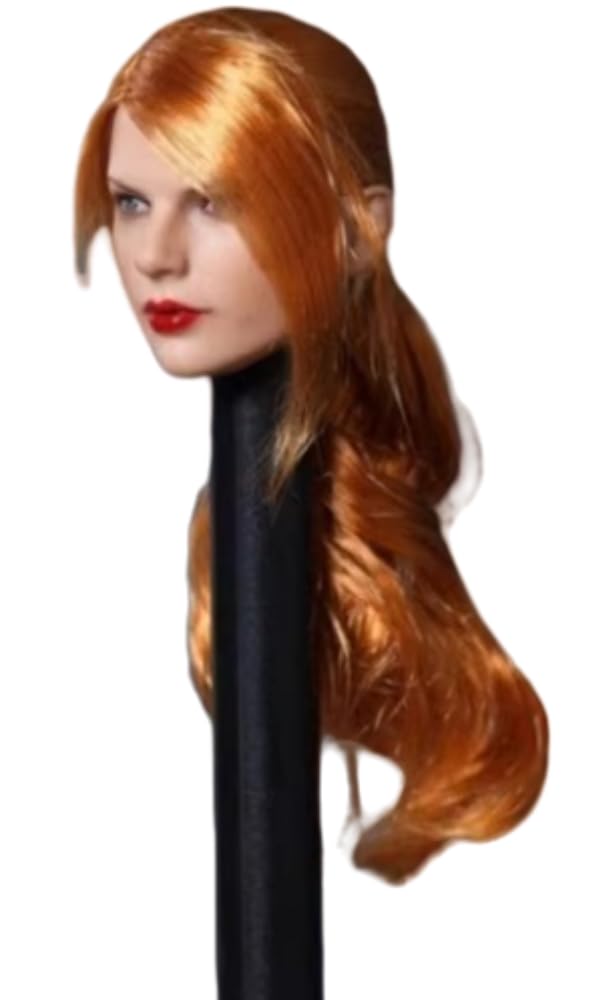 Escultura de cabeza femenina, niña europea de 12 pulgadas