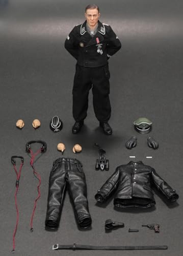 Figurine de collection DID complète : Série Palm Hero, SS-Standartenführer Joachim Peiper, style militaire, figurine miniature masculine à l'échelle 1:12 XD80022