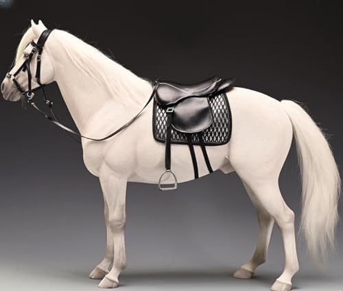 Figura de caballo coleccionable JXK: sangre caliente holandesa, pintada a mano por expertos, realista, resina segura, miniatura a escala 1:6.