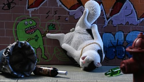 Figura de gato coleccionable JXK: Gato borracho, pintada a mano por expertos, realista, resina segura, miniatura a escala 1:6