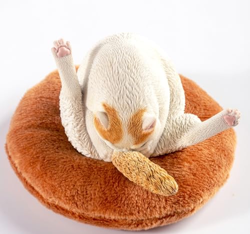 Figura de gato coleccionable JXK: Gato con patas de pollo, pintada a mano por expertos, realista, resina segura, miniatura a escala 1:6.