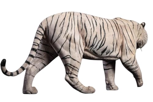 Figura de tigre coleccionable JXK: tigre de Bengala, pintado a mano por expertos, realista, resina segura, miniatura a escala 1:6.