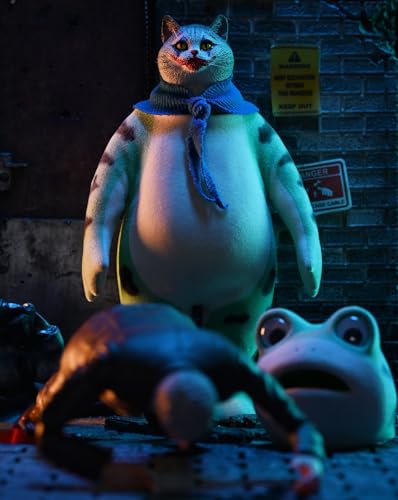 Figura de rana coleccionable JXK: Rana de peluche en bandada, pintada a mano por expertos, realista y de resina segura, miniatura OW02