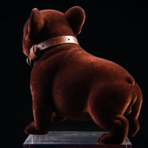 Figura de perro coleccionable JXK: Bulldog, pintada a mano por expertos, realista, resina segura, miniatura a escala 1:6.