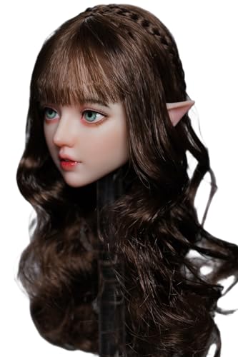 Escultura de cabeza femenina a escala 1:6, escultura de cabeza de Amy para figuras de acción de 12 pulgadas