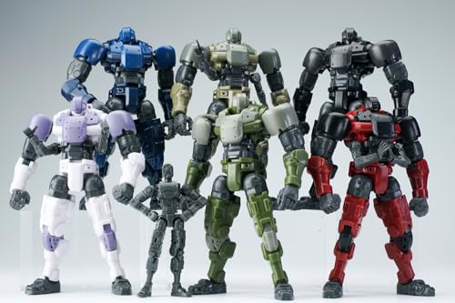 Kits de modelos de plástico de Warriors Workshop: Figuras de acción coleccionables a escala 1:30 del soldado humanoide de asistencia "G" de Loyalty