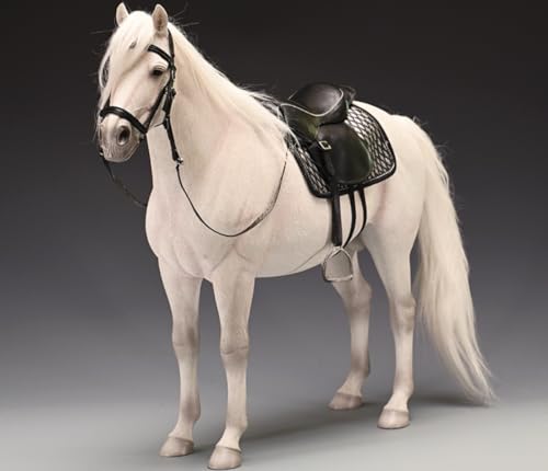 Figura de caballo coleccionable JXK: sangre caliente holandesa, pintada a mano por expertos, realista, resina segura, miniatura a escala 1:6.