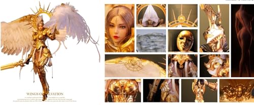 Figura coleccionable de Lucifer: Raphael, cantante de Wings of Salvation, estilo anime, diseño sin costuras, figura de acción en miniatura femenina a escala 1:6.