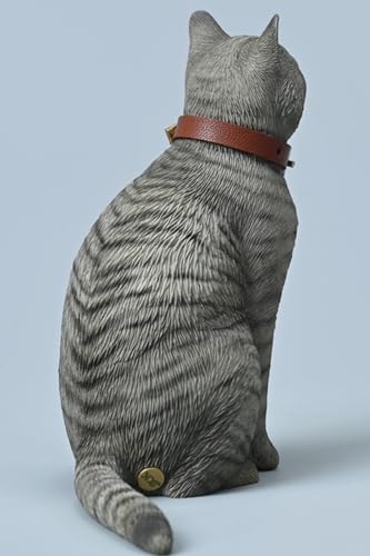 Figura de gato coleccionable JXK: Felis Catus, pintada a mano por expertos, realista, de resina segura, miniatura a escala 1:6.