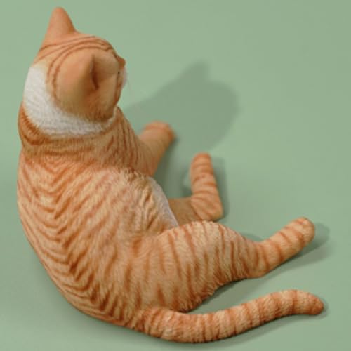 JXK Collectible Cat Figure: Cat in The Palace, Expertly Hand-Painted, Lifelike, Safe Resin, 1:6 Scale Miniature Animal Figurine