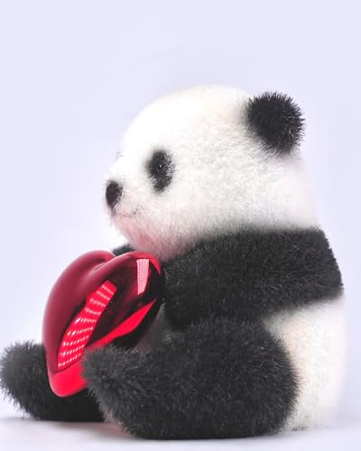 Figura de panda coleccionable JXK: Panda en bandada, pintada a mano por expertos, realista, de resina segura, miniatura a escala 1:6, JXK177
