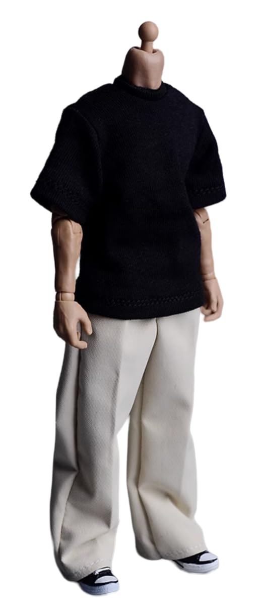 Ropa para muñeca a escala 1/12: pantalones casuales, accesorio coleccionable