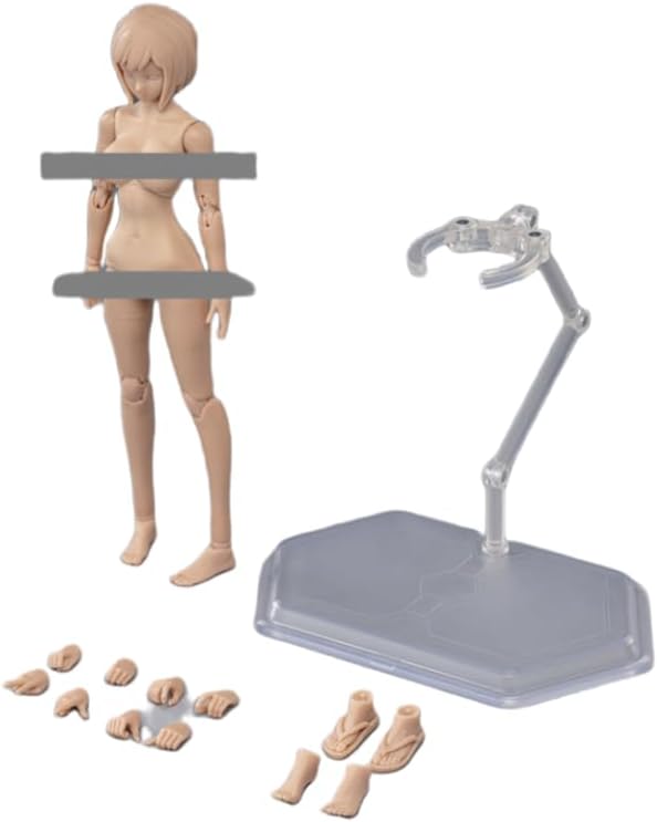 86TOYS Longshan Metal T86-ST02B Female Half-Seamless Action Figure Body -Tall and Plump Body Shape Medium Bust and Suntan skin