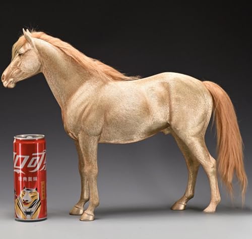 Figura de caballo coleccionable JXK: sangre caliente holandesa, pintada a mano por expertos, realista, resina segura, miniatura a escala 1:6.