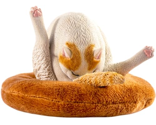 Figura de gato coleccionable JXK: Gato con patas de pollo, pintada a mano por expertos, realista, resina segura, miniatura a escala 1:6.