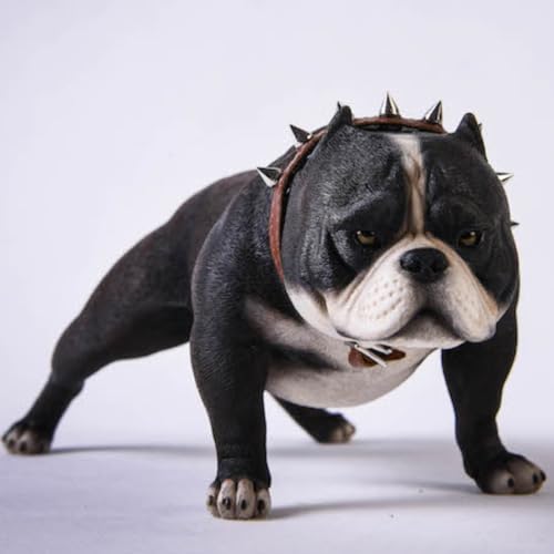 Figura de perro coleccionable JXK: Bully Dog, pintada a mano por expertos, realista, de resina segura, miniatura a escala 1:6.