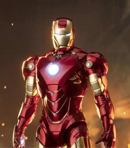 Conjunto completo de figuras coleccionables de ZD: Iron Man Mark Garage, figura de acción en miniatura a escala 1:20