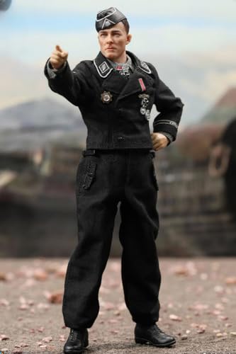 Figurine de collection DID complète : Série Palm Hero, SS-Standartenführer Joachim Peiper, style militaire, figurine miniature masculine à l'échelle 1:12 XD80022