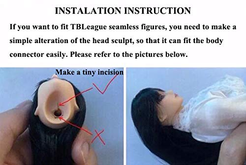 Figura de acción esculpida de cabeza femenina a escala 1/6 TBLeague/Obitsu/JIAOU CDH21