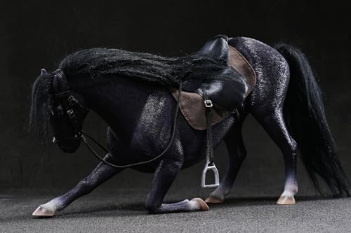 Figura de caballo coleccionable JXK: Hannover3.0, pintada a mano por expertos, realista, resina segura, miniatura a escala 1:12.