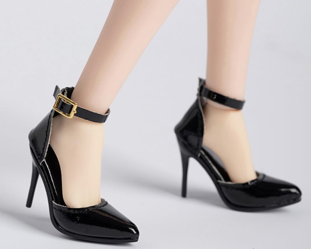 Accesorio para figura de acción a escala 1/6: Modelo de botas largas de tacón alto para mujer