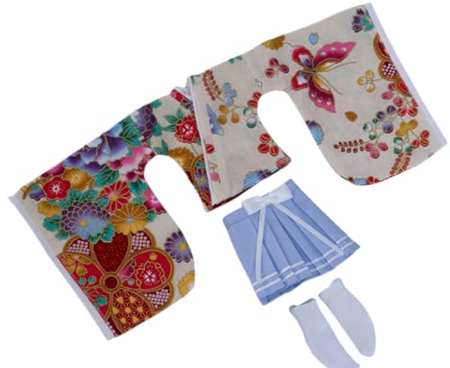 Ropa para muñecas de acción: Traje tipo kimono largo para figuras coleccionables de 12 pulgadas