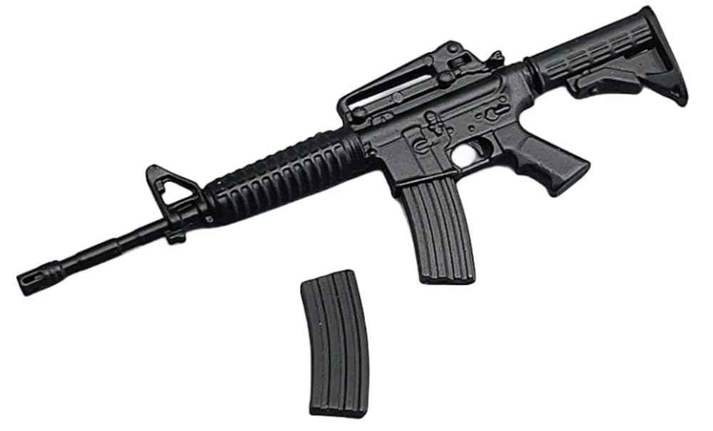 Accesorio para figura de acción a escala 1/12: Modelo de ametralladora