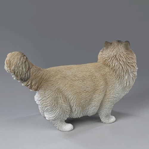 Figura de gato coleccionable JXK: Ragdoll 2.0, pintada a mano por expertos, realista, de resina segura, miniatura a escala 1:6.