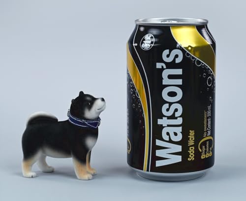Figura de perro coleccionable pequeña JXK: Shiba Inu en bandada, figura de animal