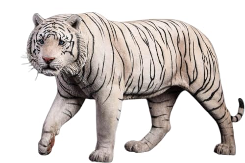 Figura de tigre coleccionable JXK: tigre de Bengala, pintado a mano por expertos, realista, resina segura, miniatura a escala 1:6.
