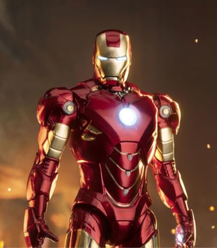 Conjunto completo de figuras coleccionables de ZD: Iron Man Mark Garage, figura de acción en miniatura a escala 1:20