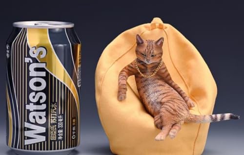 Figura de gato coleccionable JXK: Gato leopardo, pintada a mano por expertos, realista, resina segura, miniatura a escala 1:6.