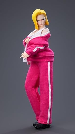 Figura coleccionable Cdtoys con accesorios completos: Cabeza esculpida, ropa y accesorios para figura femenina en miniatura a escala 1:12 (cd048C)