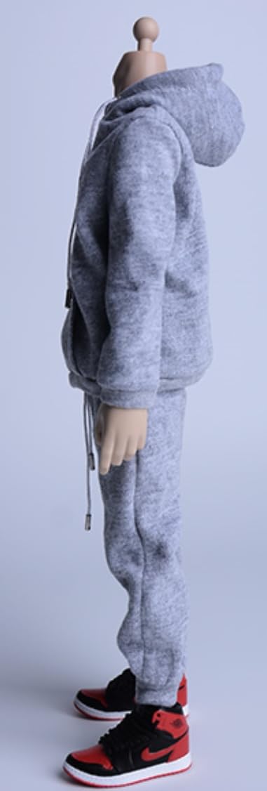 Ropa para muñecas a escala 1/12: Conjunto de sudadera con capucha y accesorio coleccionable