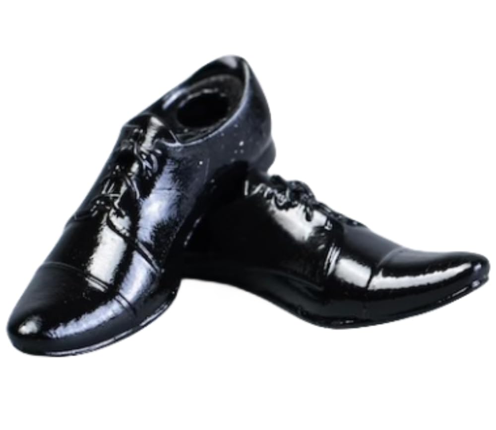 Accesorio para figura de acción a escala 1/12: Botas y zapatos de cuero para hombre