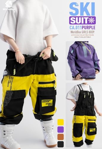 Accesorio de figura de acción a escala 1/6: modelo de botas de esquí, miniatura coleccionable