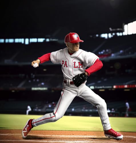 Figurine de collection DID, ensemble complet : Palm Hero Simply Fun Series The Blue Team Baseballer, figurine d'action miniature à l'échelle 1:12