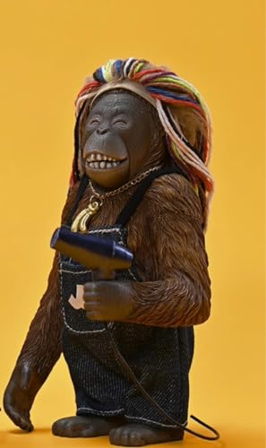 Figura de orangután coleccionable JXK: orangután de Borneo, pintado a mano por expertos, realista, resina segura, miniatura a escala 1:6