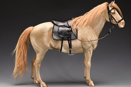 Figura de caballo coleccionable JXK: sangre caliente holandesa, pintada a mano por expertos, realista, resina segura, miniatura a escala 1:6.