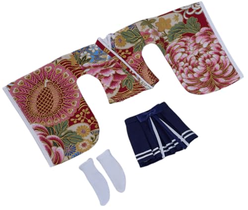 Ropa para muñecas de acción: Traje tipo kimono largo para figuras coleccionables de 12 pulgadas