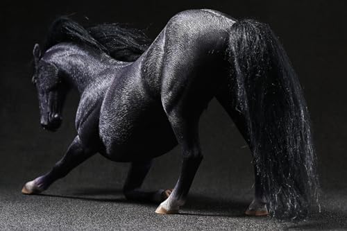 Figura de caballo coleccionable JXK: Hannover3.0, pintada a mano por expertos, realista, resina segura, miniatura a escala 1:12.